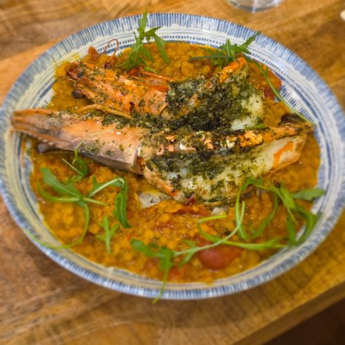 duo de gambas snackées solevia